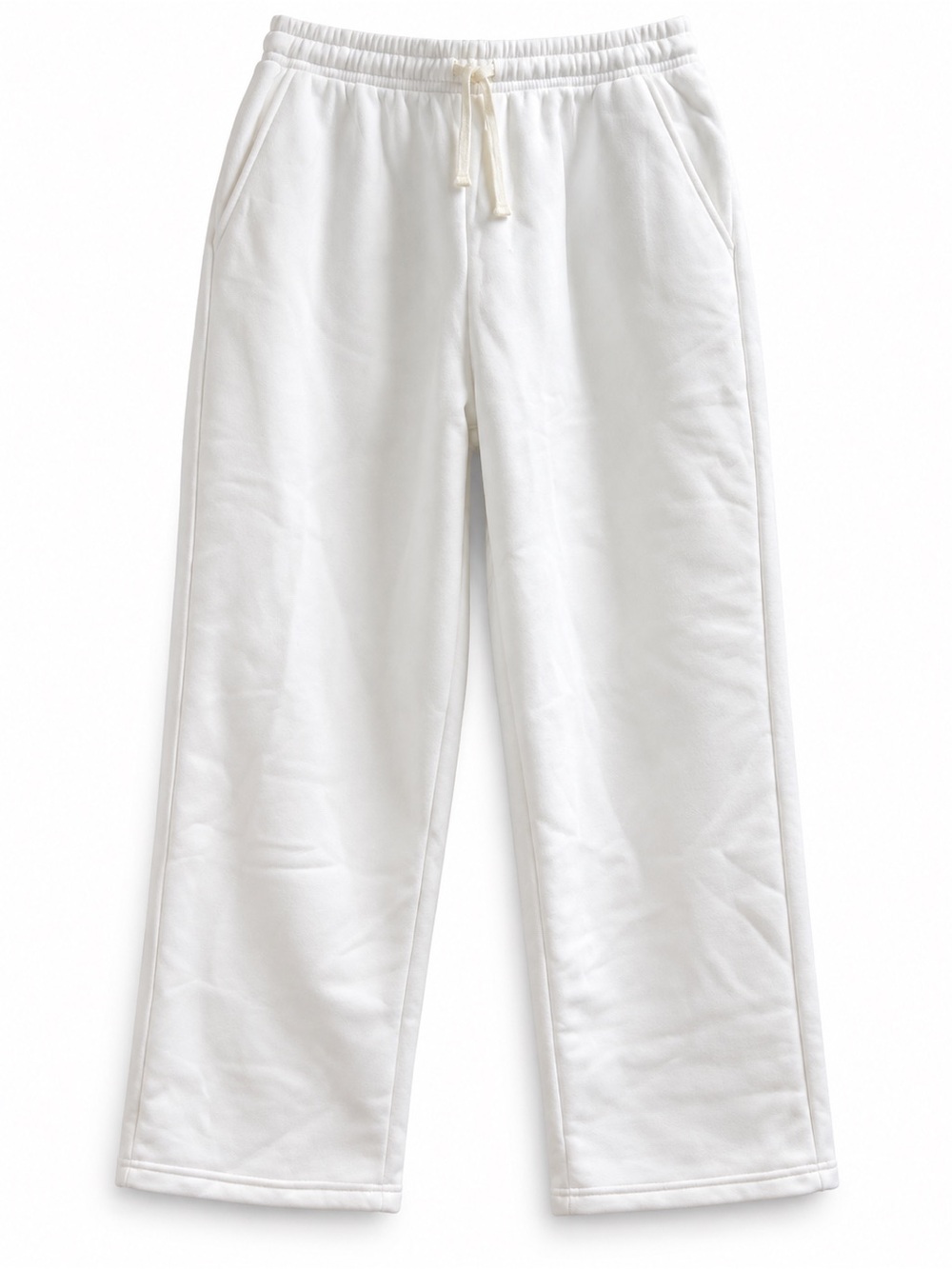 White Straight Leg Sweatpants Size XXL 28” Inseam